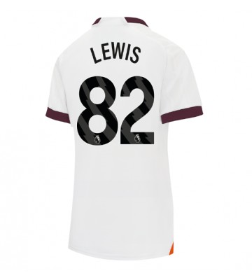 Manchester City Rico Lewis #82 Segunda Equipación Mujer 2023-24 Manga Corta